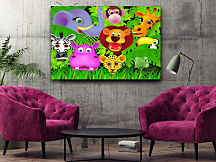 Obraz do detskej izby Zvieratká z džungle zs1138